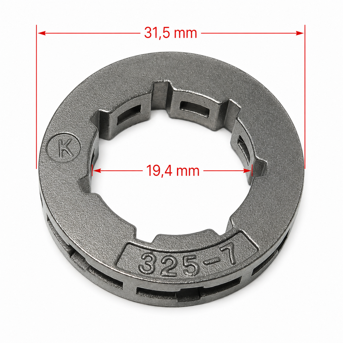 Pignon de plateau .325 7Z pour Stihl Husqvarna Dolmar Solo Makita Partner Echo