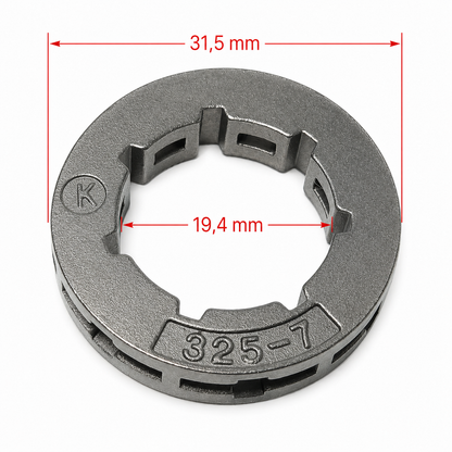 Pignon de plateau .325 7Z pour Stihl Husqvarna Dolmar Solo Makita Partner Echo 