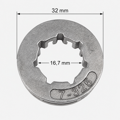 Kettenring Ritzel .325 7Z Stihl 017 018 021 023 024 025 026 028 MS170 MS180 MS240 MS241 MS260 MS261