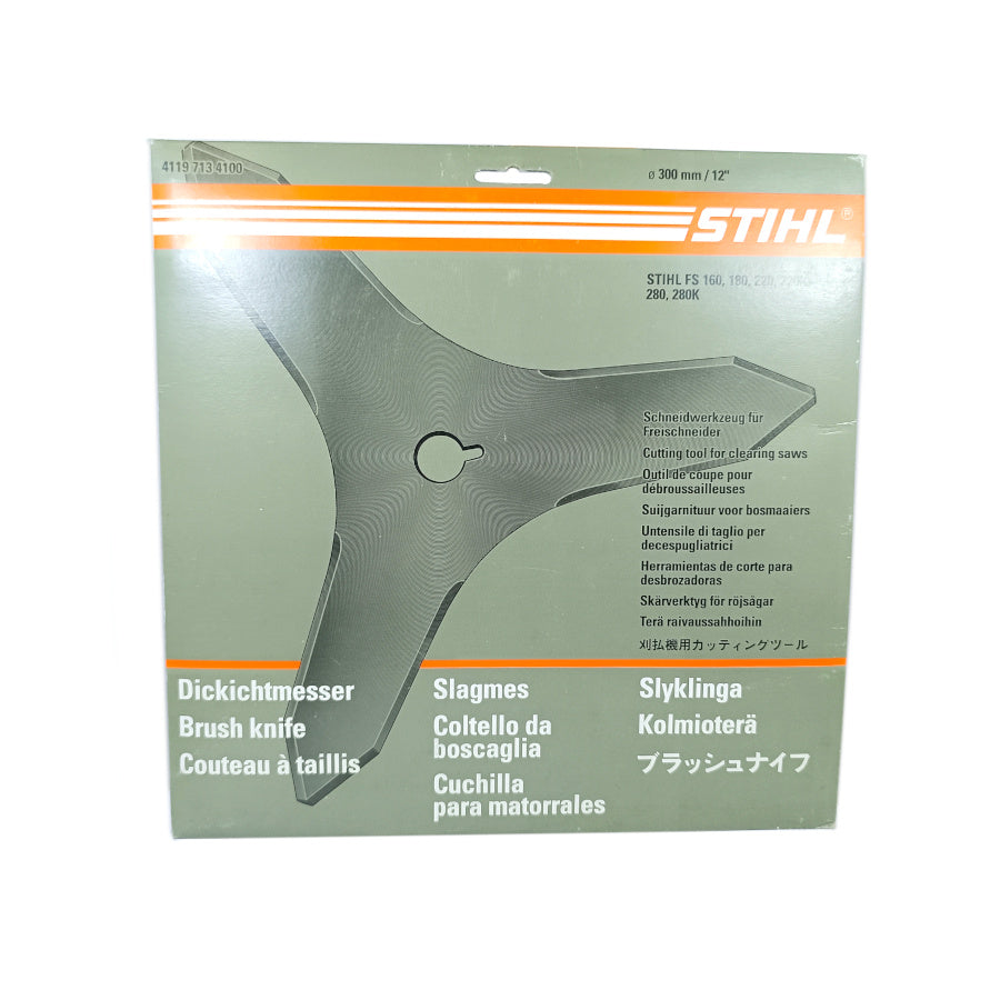 Original STIHL Dickichtmesser 3-Zahn 4119 713 4100 für FS160 FS180 FS220 FS280